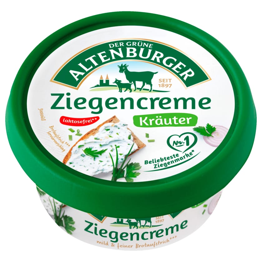 Der Grüne Altenburger Ziegenrahm Kräuter 150g